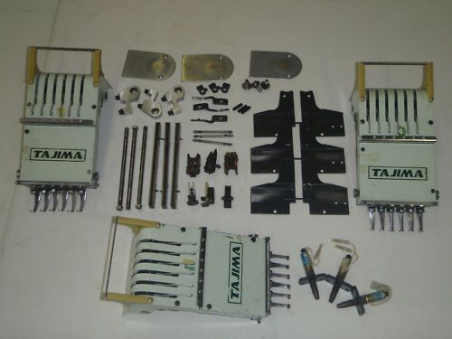 3 tajima sewing heads and head related parts for sale