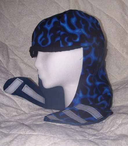 Welding cap, @pipe fitter, bl flames with neck wrap for sale