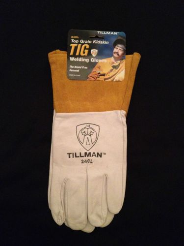 (21) pairs of tillman 24cl tig &amp; mig welding gloves, large, kidskin leather for sale