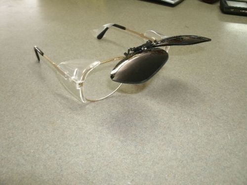 Clip on shade 5 flip up glasses for torch cutting/oxy ace welding for sale