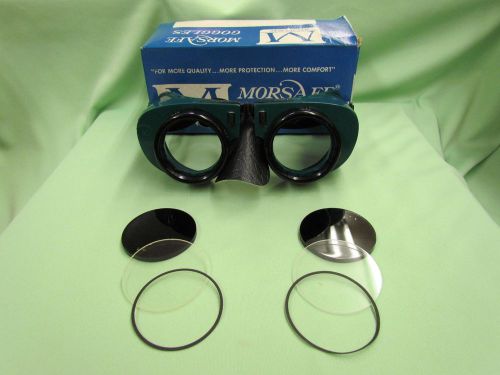 Vintage morsafe welding goggles w/ box. steampunk, safety, brazing for sale