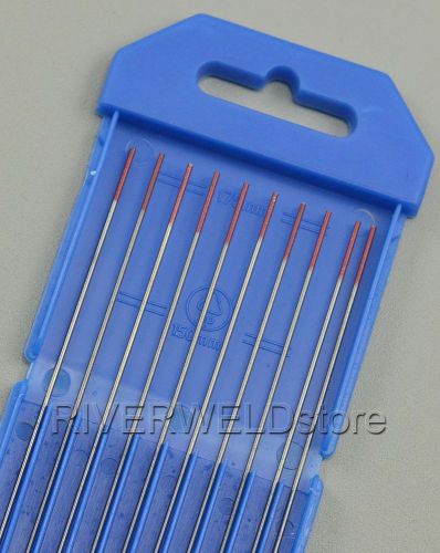 2% thoriated wt20 red tig welding tungsten electrode .040&#034;x7&#034;(1.0*175mm),10pk for sale