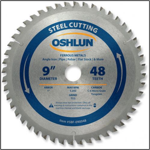 Oshlun sbf-090048 - 9&#034; x 48t steel cutting saw blade for sale