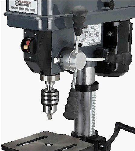 little handle for sale, 12 speed 10&#034; drill press bench top 5/8&#034; chuck 250-3100 rpm 1/2hp mt2 taper 3.5 a