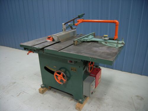 Tannewitz model xjs 16&#034; tilting arbor sliding table saw for sale