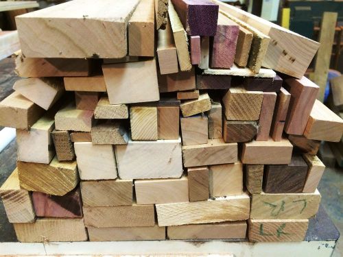 Board edge rips / cuttings strips for glue ups scrap, 30&#034; long Purpleheart,oak