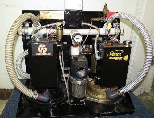 Matrx maximizer 1000-2p dental dual vacuum suction pump system 2hp (2 x 1hp) for sale
