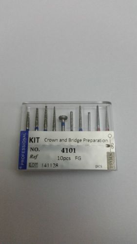 Clinic Kit   No.4101 Crown and Bridge Preparation Anterior/Front Teeth