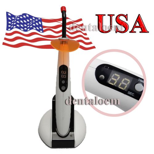 Dental wireless cordless led curing light lamp 1400mw woodpecker t4 *usa stock* for sale
