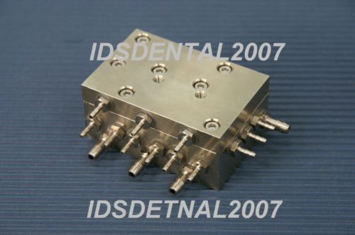 Dental Handpiece Auto Control Block Brass 3 Handpieces NEW