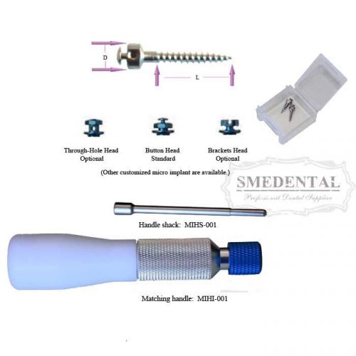 Dental Micro Implant Screws Self-Drilling Thread Temporary Anchorage Device New