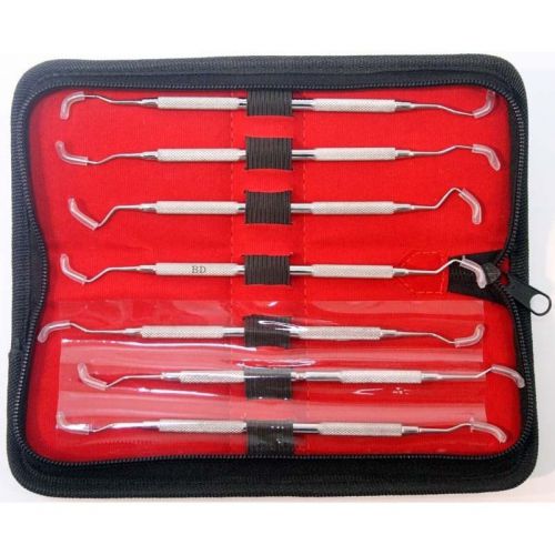 NEW 7-piece Periodontal Gracey Double-ended Curettes Set Clean Teeth Maintain