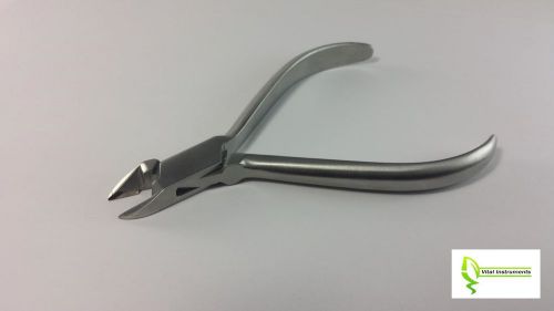 Pin &amp; Ligature Cutter Pliers 5&#034; ANGLED 15 DEGREES Stainless Dental Orthodontic