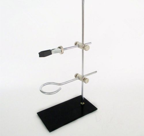 Portable mini lab support stand (height 30cm) burette ring clamp #v02-a for sale