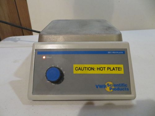 Vwr scientific product hot plate model 351, variable temp, 7&#034; x 7&#034;, 550w, 115v for sale