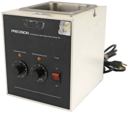 Precision scientific 181 stainless steel variable 100c lab heated water bath for sale
