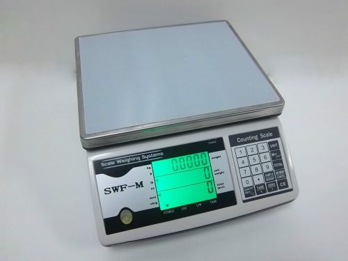 Scale Weighing Systems 15 lb x 0.0005 lb AC/DC Bench, Counting Scale