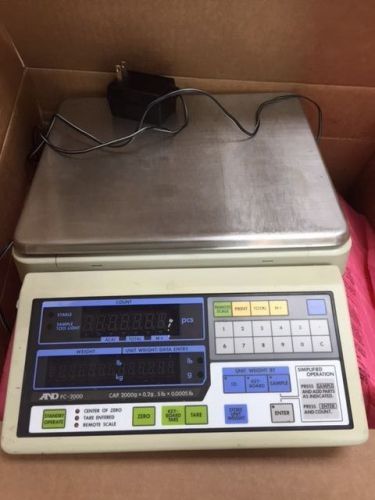 AND FC-2000 Digital Counting Scale