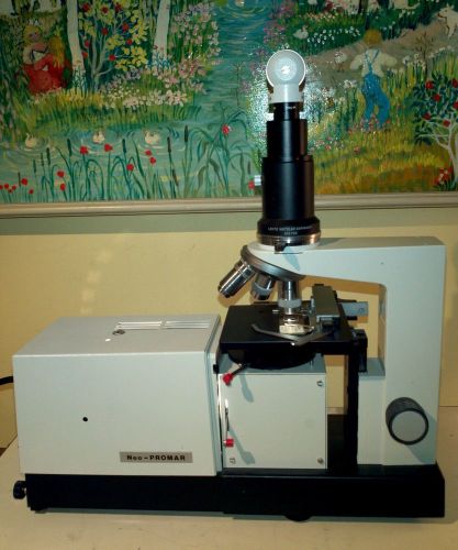 Leitz prado universal microscope projector npl fluotar 63x/16x, pl 1.6x extras! for sale