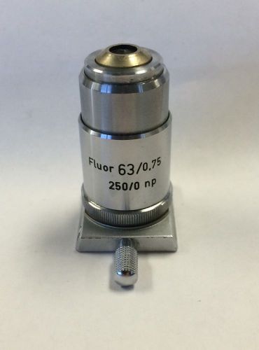 Reichert Fluor 63x/0.75, 250/0 np Objective Lens for Me F2 Camera Microscope