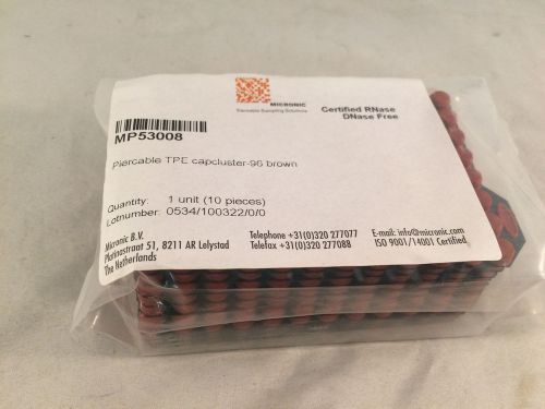 Pack of 10 Micronic Pierceable TPE Capcluster MP 53008 Brown NEW!