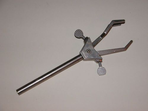 Fisher castaloy 3 prong buret clamp 3.5&#034; max opening for sale