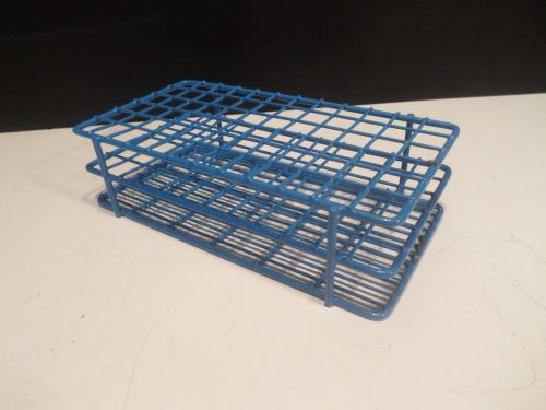 Bel-art blue epoxy-coated wire 72-position place 10-13mm test tube rack support for sale