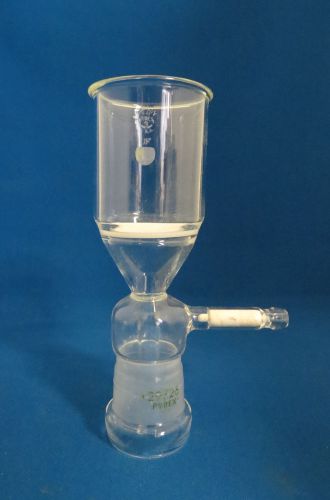 Pyrex 60ml glass morton bacteria vacuum filtered funnel 29/26 joint  33990 for sale