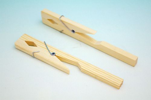 3 pcs wooden glass test tube holder clamp rack tongs 7&#034; new for sale