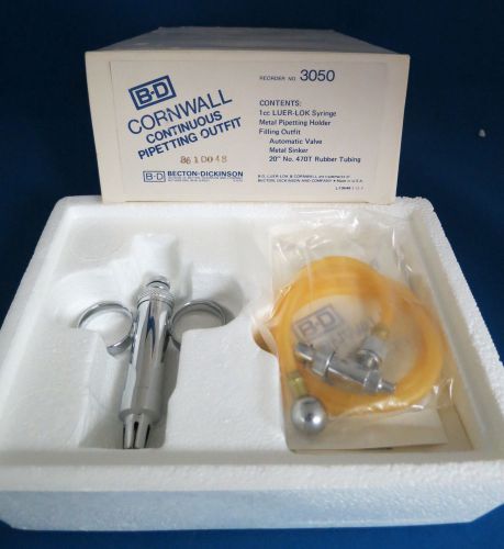 Bd cornwall continuous pipetting outfit 1cc syringe # 3050 for sale
