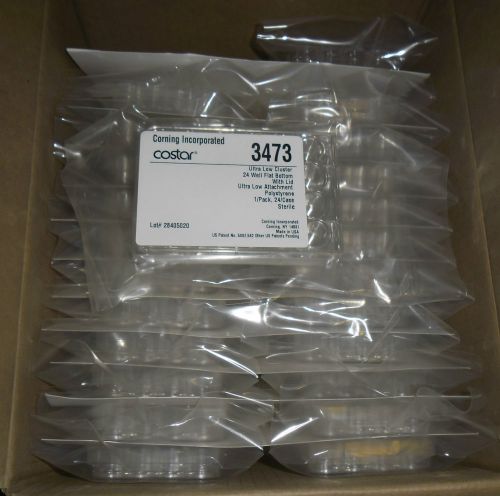 24 Corning 3473 Ultra Low Cluster 24 Well  With Lid Microplate