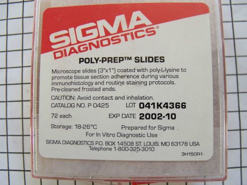 SIGMA  &#034;Polyprep Slides&#034; Catalog # P 0425