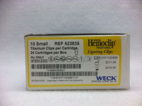 Weck Ref# 523835 (10 small) Titanium Ligating Clips (24 per box)