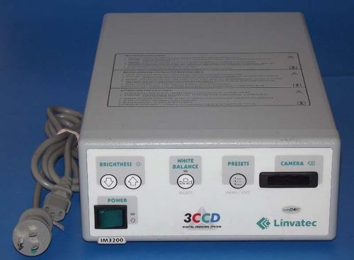 Linvatec IM3200 SmartOR Camera Console 3CCD Digital 3-Chip Endoscopy / Warranty