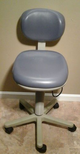 Midmark 425 Air Lift Foot Operated Doctor Dental Medical Stool w/ Back*Warranty*