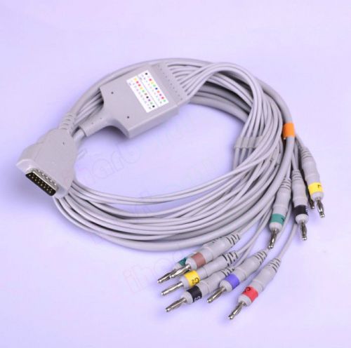 Fully Moulded ECG 10 Lead Cable For HP &amp; GE