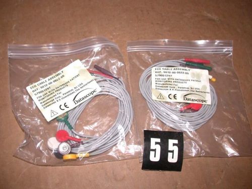 2x Datascope ECG Cable Assembly 0012-00-622-05 Free S&amp;H