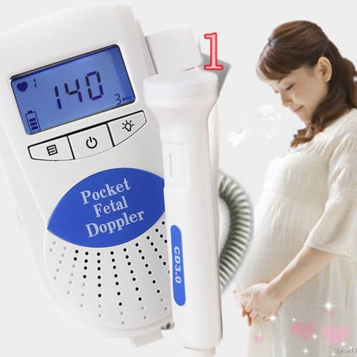 New fetal doppler 3mhz with lcd display prenatal heart monitors health for baby for sale