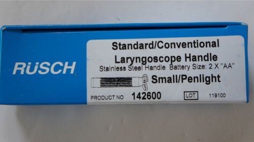 Rusch laryngoscope handle (small size) new in box  ref # 142600 for sale