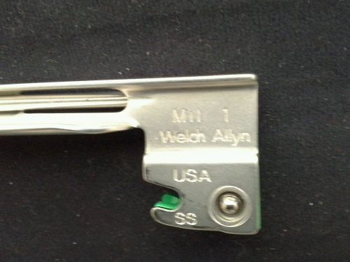 Welch Allyn Ref 68061  Fiber Optic Laryngoscope Blade Miller 1