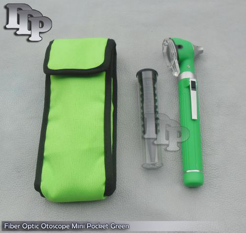 FIberOptic Mini Otoscope Green Color (Diagnostic Set)