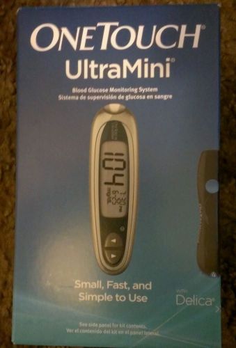 NEW! One Touch Ultra Mini Glucose Monitoring System! Silver Starter Pack!