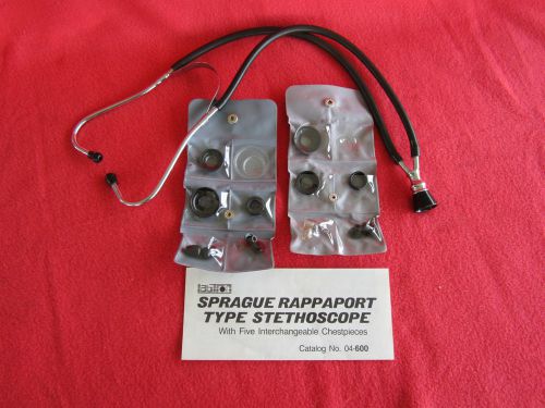 Graham-Field Sprague Rappaport Type Stethoscope w/10 Interchangeable Pieces