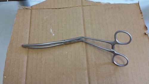Novare N10077 Hypogastric Clamp, Bend at Boxlock Handle, Curve Jaw Orientation