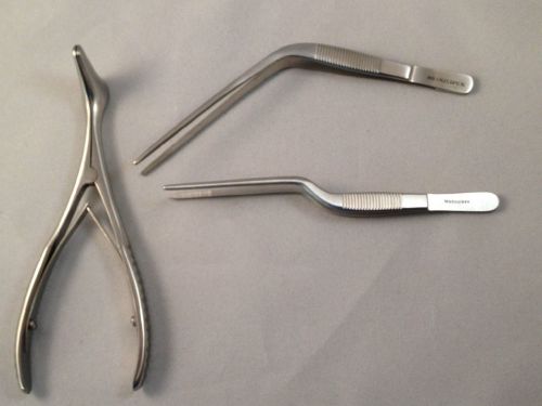 Epistaxis Set w/child (small) Nasal Forceps,  (3) instruments stainless steel