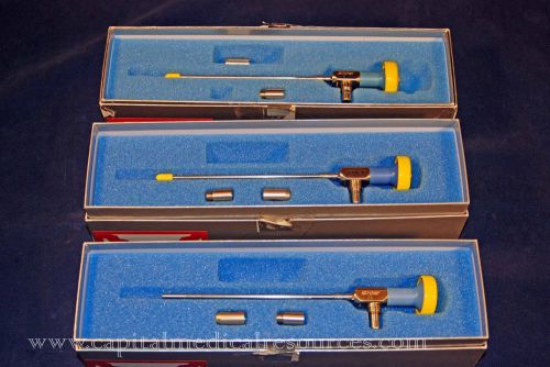 Lot of 3 Stryker 502-477-031 4mm, 30 degree arthroscopes, autoclavable