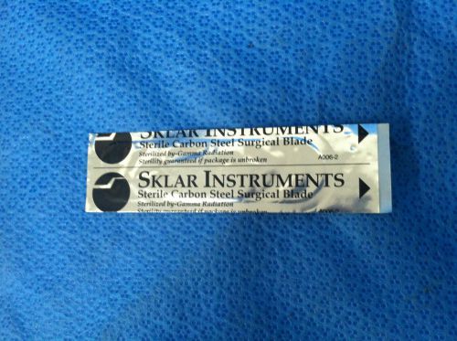 Sklar Instruments Sterile Carbon Steel Surgical Blades No. 15T. Lot of 69.