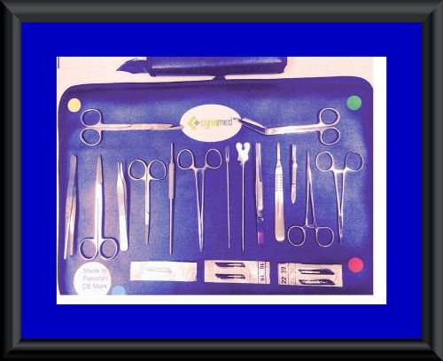 Prof. minor surgery kit 21 surgical dressing instruments set stainless steel for sale