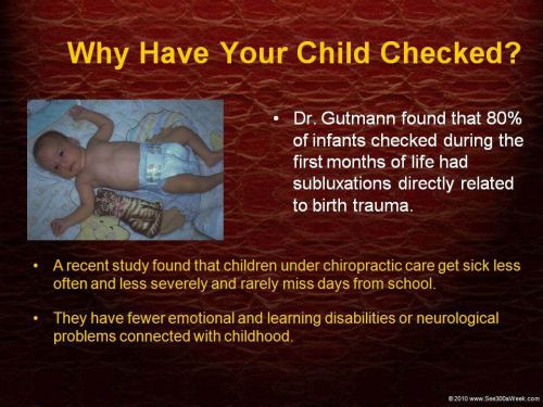 The chiropractic powerpoint lecture for mothers! - see300aweek - 63 slides for sale