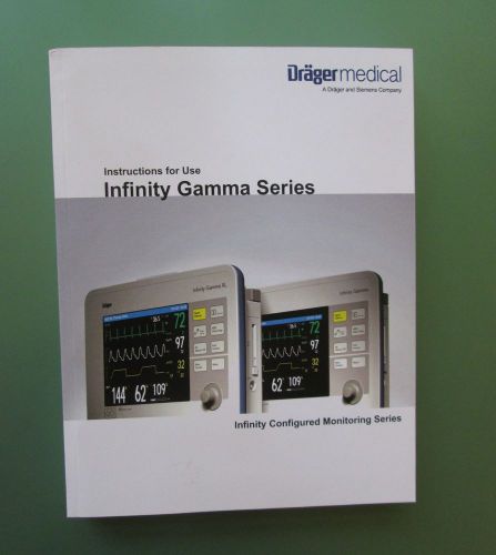 User manual Drager Infinity Gamma series instructions of   use (English)